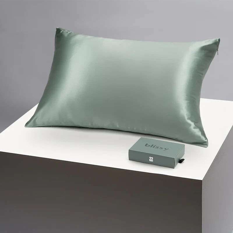 Blissy Silk Pillowcase - 100% Pure Mulberry Silk - 22 Momme 6A High-Grade Fibers
