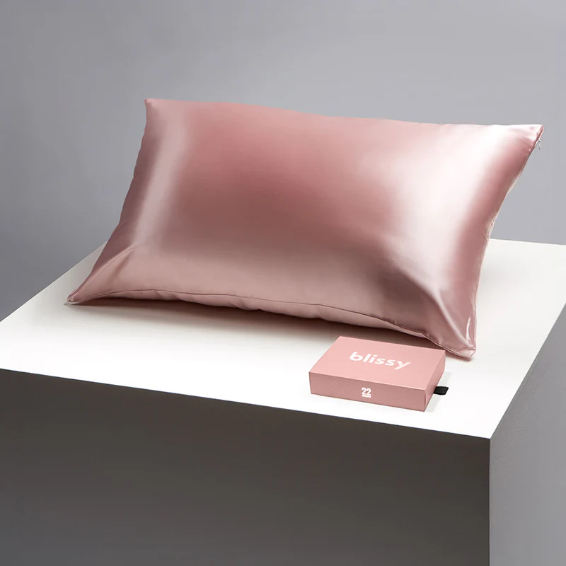 Blissy Silk Pillowcase - 100% Pure Mulberry Silk - 22 Momme 6A High-Grade Fibers