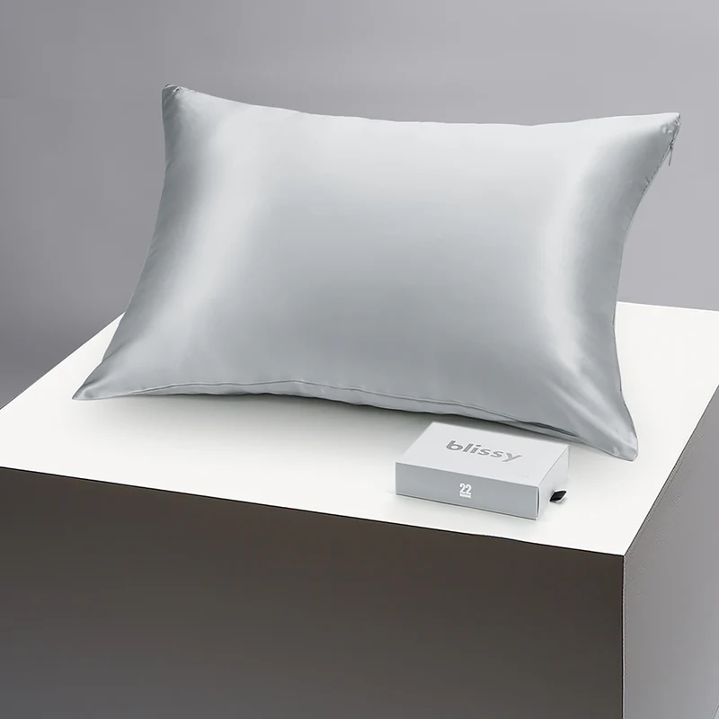 Blissy Silk Pillowcase - 100% Pure Mulberry Silk - 22 Momme 6A High-Grade Fibers