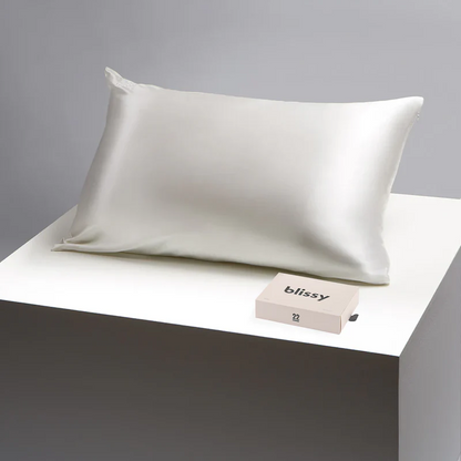 Blissy Silk Pillowcase - 100% Pure Mulberry Silk - 22 Momme 6A High-Grade Fibers