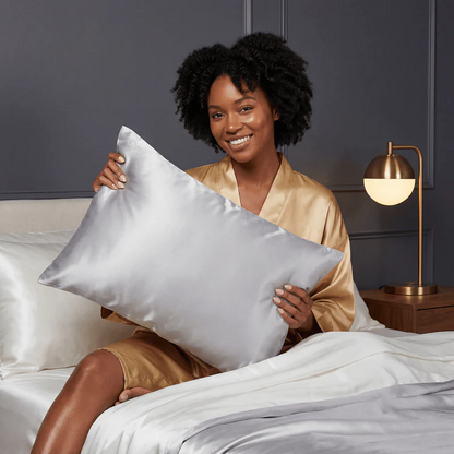 Blissy Silk Pillowcase - 100% Pure Mulberry Silk - 22 Momme 6A High-Grade Fibers