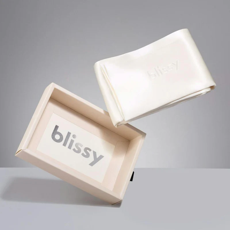 Blissy Silk Pillowcase - 100% Pure Mulberry Silk - 22 Momme 6A High-Grade Fibers