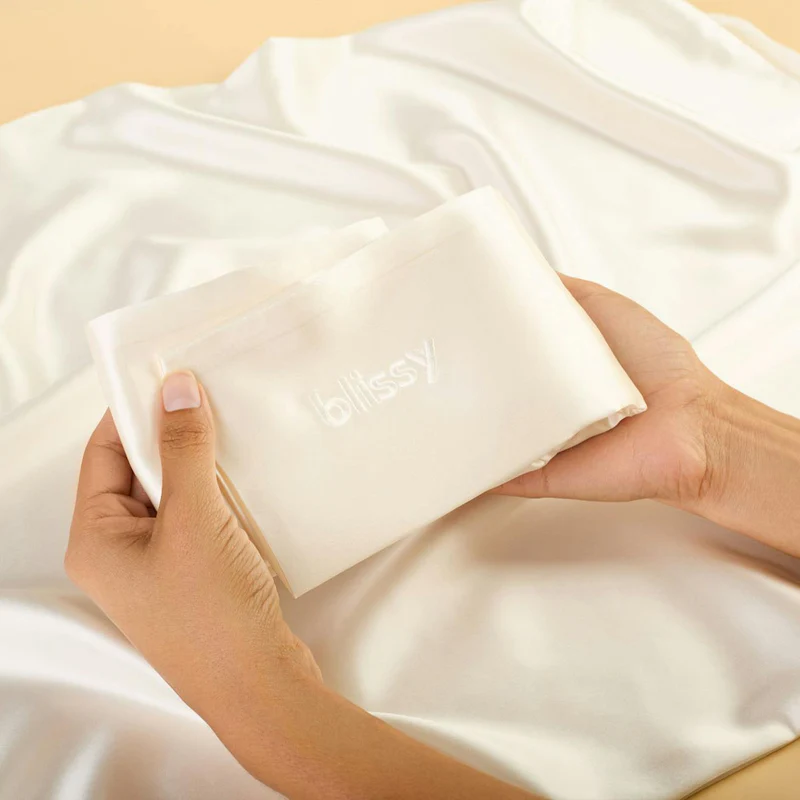 Blissy Silk Pillowcase - 100% Pure Mulberry Silk - 22 Momme 6A High-Grade Fibers